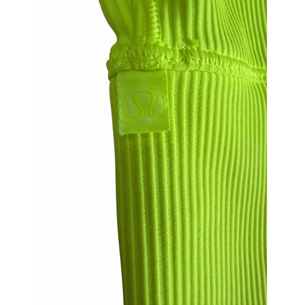 Lululemon Power Pivot Ribbed Reversible Tank Top Electric Lemon 4 - Picture 8 of 8